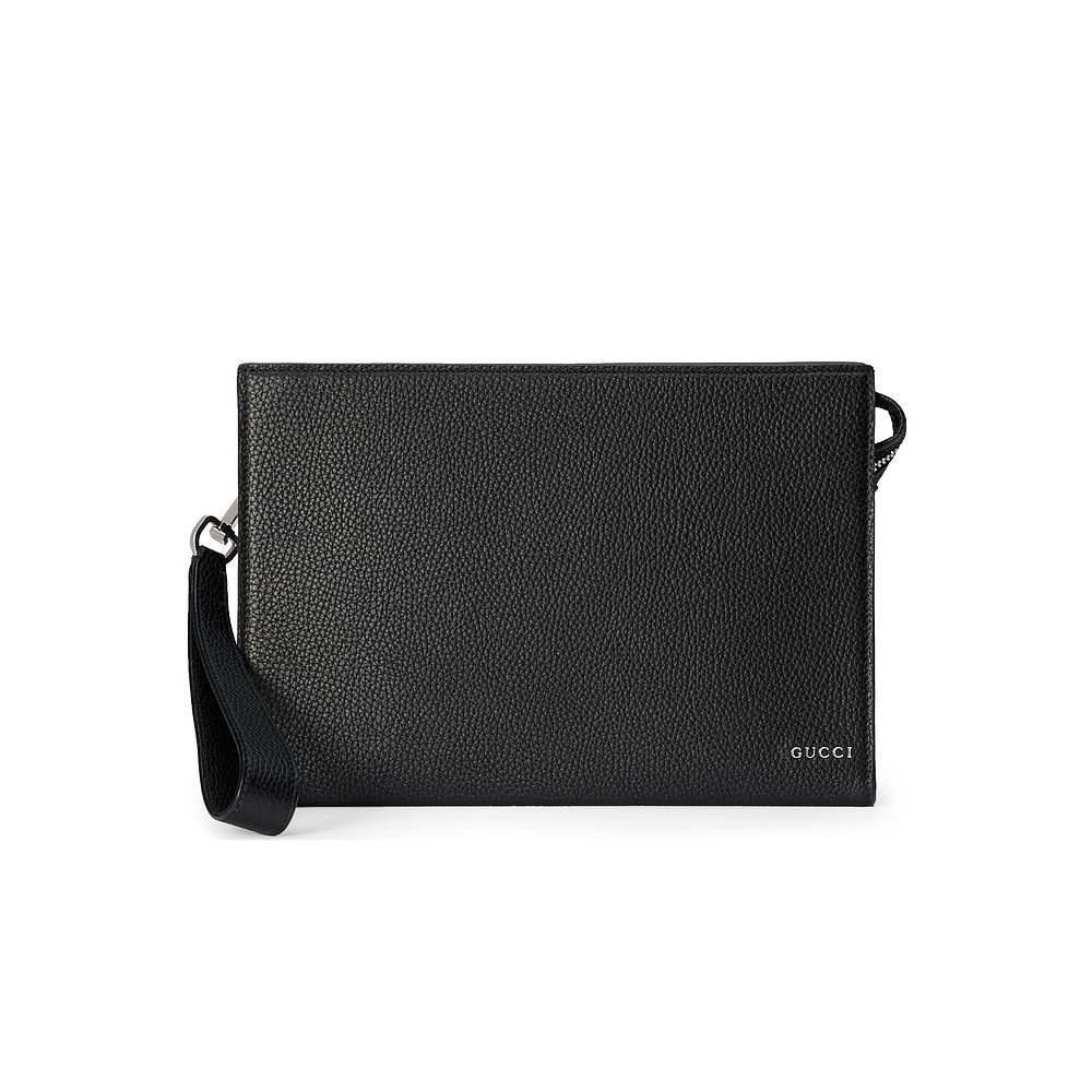 Gucci 古驰 男士 徽标拉链手拿包 771155AABXM