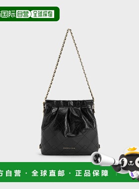 日本直邮CHARLES&KEITH 小ck 春季 多用三合一流浪包 PU 双肩斜挎