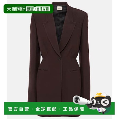 1h可退 香港直邮潮奢 KHAITE 女士 Beckett 西装外套 brown棕色