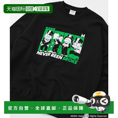 1h可退 日本直邮COEN 男士独家定制MONOPOLY游戏图案圆领卫衣 752