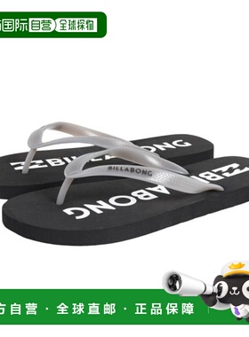 日本直邮BILLABONG 基础 logo 沙滩凉鞋 BE011943 黑色 男士沙滩
