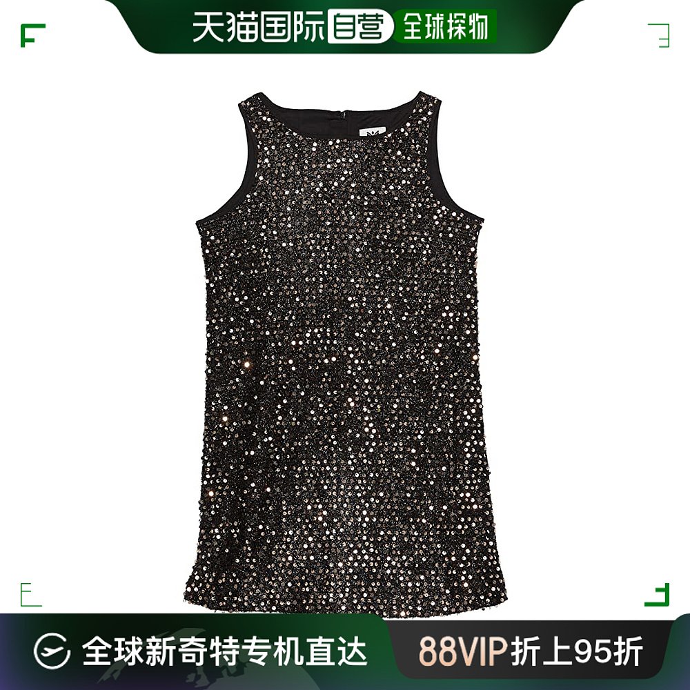 香港直邮潮奢 MILLY MINIS 女童Tinsel Angular 亮片直筒型连衣裙 女装/女士精品 连衣裙 原图主图