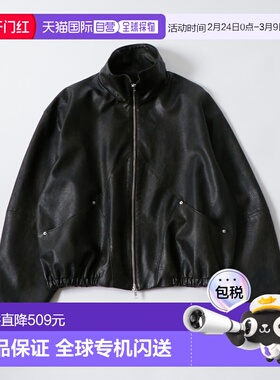 1h可退 日本直邮WHO'S WHO gallery男女同款复古风仿皮立领夹克 W