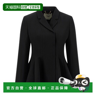 1h可退 香港直邮FENDI 女士外套 FJ7644AJYFF0GME CO 黑色