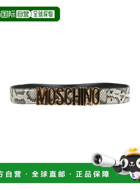 1h可退 香港直邮Moschino 莫斯奇诺 女士 皮带 grey灰色 舒适时尚