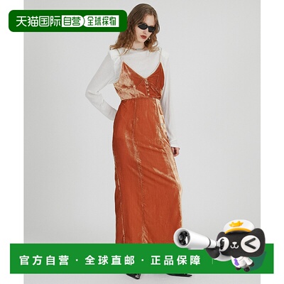 1h可退 日本直邮PRANK PROJECT 女装 2WAY天鹅绒连衣裙 可翻折I型