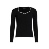 美国直邮Elie 饰罗纹针织毛衣 女士闪亮水晶装 Tahari Ana