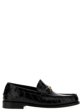 VERSACE 男士商务休闲鞋 10135921A098811B00V CO 黑色