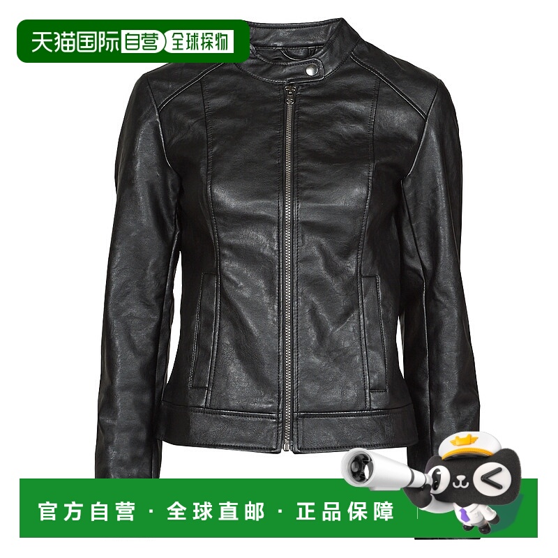 欧洲直邮JDY  JDYEMILY 女装真皮皮衣外套/皮革夹克 15241382-BLA