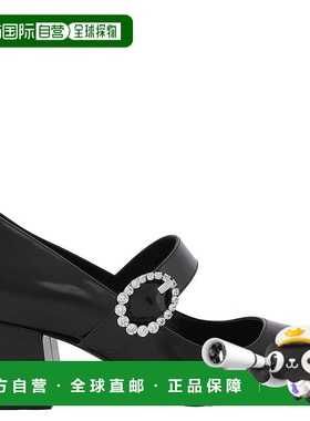 自营Stuart Weitzman Sloane Mary Jane Block高跟鞋-黑色 美国奥