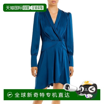 自营 bcbgmaxazria女式仿裹身迷你鸡尾酒会礼服和派对礼服 -posei