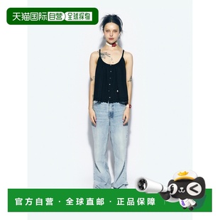 CALIE FLARE 女士雪纺衫 MEDAL SLEEVEL CA24BBL004BK 韩国直邮ASIF