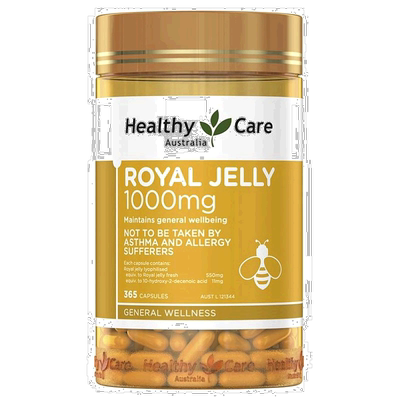 澳大利亚直邮Healthy Care蜂皇浆胶囊平衡免疫健康营养补充365粒