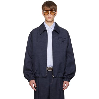潮奢 Bottega Veneta 葆蝶家 男士 海军蓝夹克 842683V5VQ0