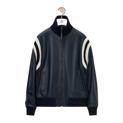 LOEWE 男士夹克 H526Y34L209602 AW2024 黑色 GIACCHE IN PELLE