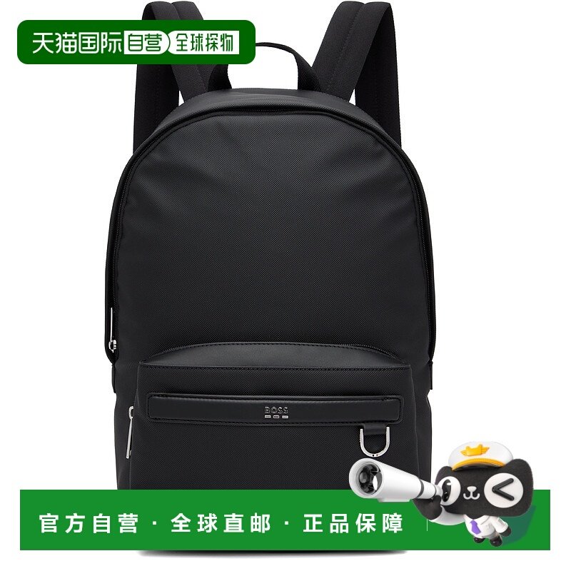 1h可退 香港直邮BOSS 波士 男士 黑色 Smooth & Structured 双肩