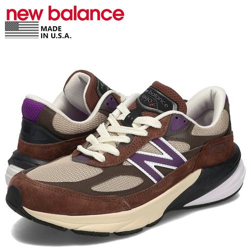 日本直邮NEWBALANCE990V6运动鞋男士D宽美国制造棕色U9