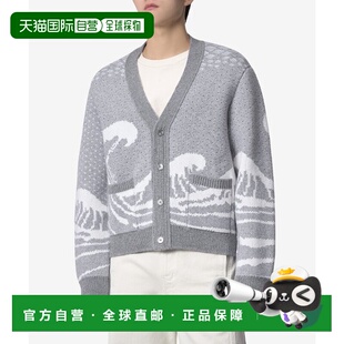 WAVE 韩国直邮THOM MKC481AY1007055FW23 男针织男士 PRINT BROWNE