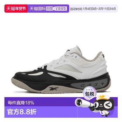 日本直邮Reebok ENGINE A 篮球鞋 100230671 白色×黑色