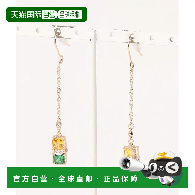 1h可退 日本直邮欧州航路 女士香水瓶形状长链耳环 闪耀璀璨 精致