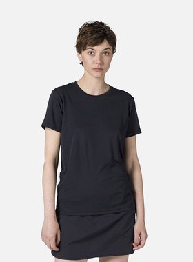 Rossignol 女士纯色徒步 T 恤（黑色）RLMWY1120000L