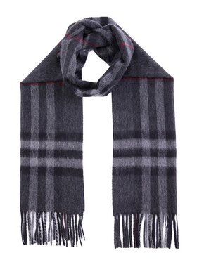 BURBERRY 女士围巾 3913731 CO 黑色 Check Scarf