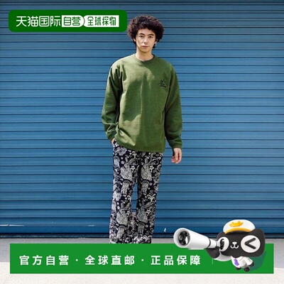 日本直邮日潮 go slow caravan 织花满版印花宽松长裤休闲裤男