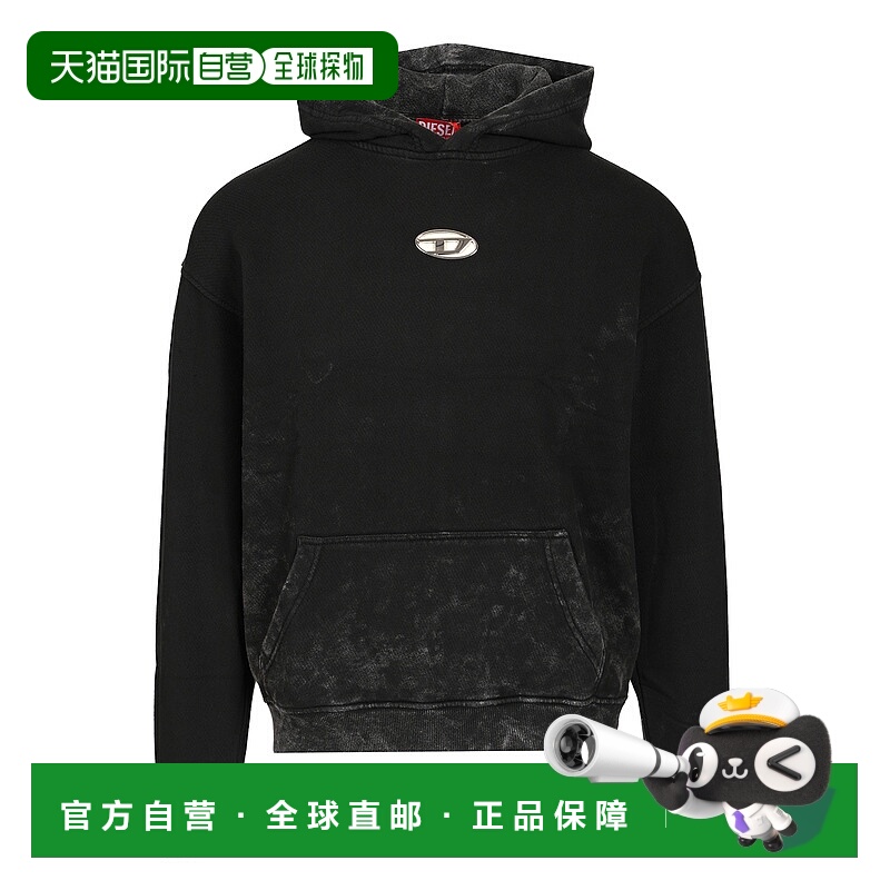 1h可退 香港直邮DIESEL 男士卫衣 A194160IPAC900 AW2025 黑色 Fe
