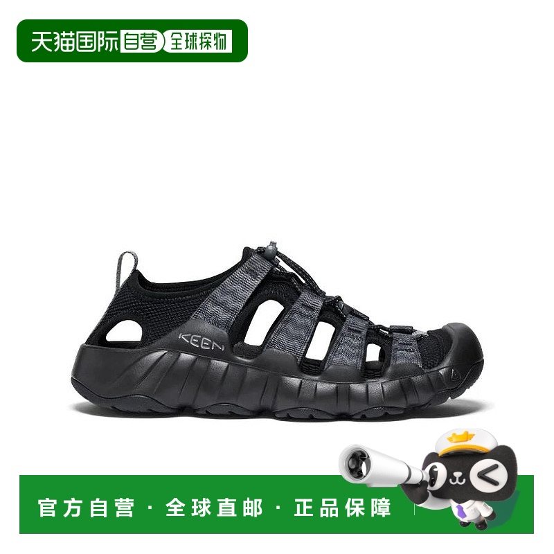 日本直邮KEEN 男士 Hyperport H2 凉鞋 黑色/铁灰色经典