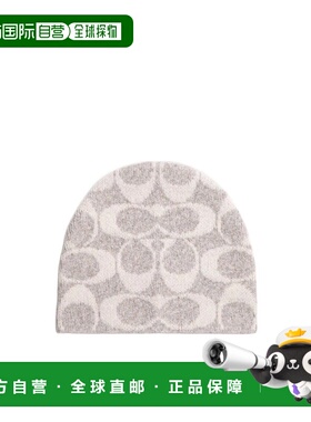 1h可退 香港直邮COACH 男士帽子 CCT78C2J AW2025 白色 Maxi 签名