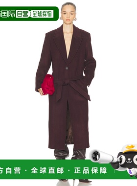 1h可退 香港直邮The Attico 女士 长款大衣 251WCC00084 red红色