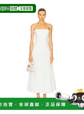 香港直邮Simkhai 女士 Arie 抹胸紧身胸衣中长连衣裙 3251183T