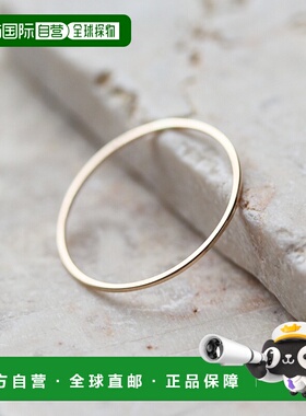 1h可退 日本直邮cui-cui K10YG 黄金纤细戒指 755457素圈