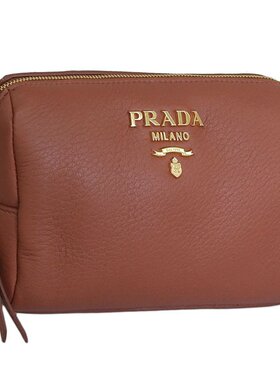 日本直邮PRADA 女士小包 皮革 CONTENITORE 1ND004 CERVO BACCA