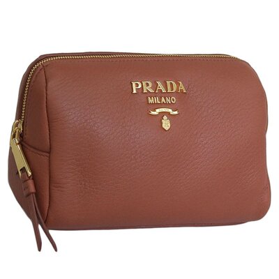 日本直邮PRADA 女士小包 皮革 CONTENITORE 1ND004 CERVO BACCA