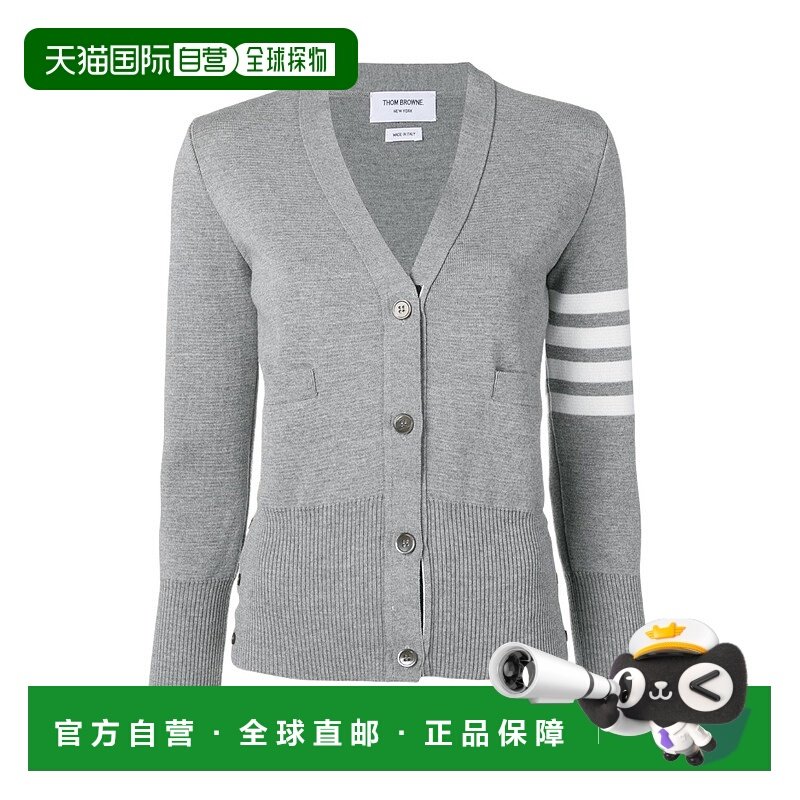 1h可退 香港直邮Thom Browne 四条纹羊毛V领开衫 FKC207A00014