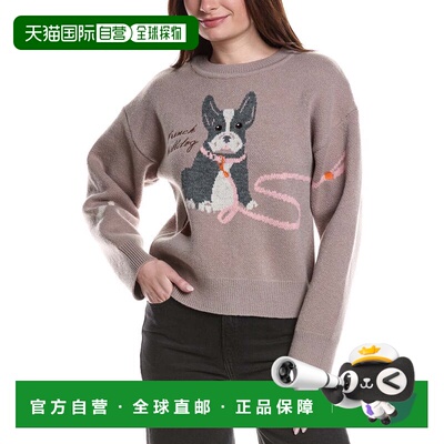 自营English Factory French Bulldog Sweater - brown 美国奥莱