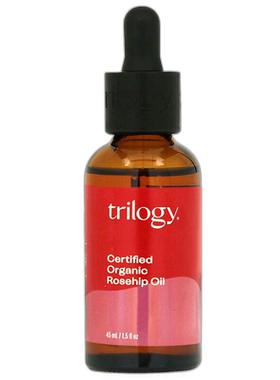 香港直邮Trilogy,认证有机玫瑰果油，1.5 液量盎司（45 毫升正品