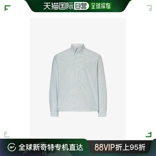 品牌刺绣条纹常规版 香港直邮潮奢 男士 型棉衬衫 A.P.C.
