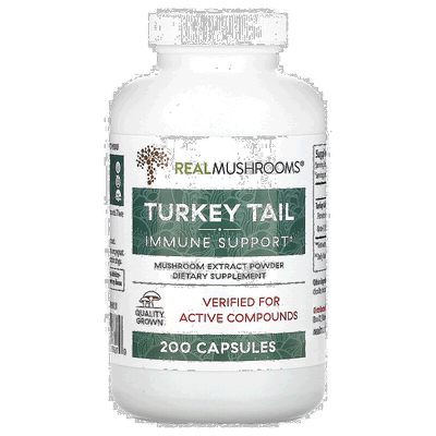 香港直发Real Mushrooms膳食补充胶囊蘑菇提取营养200粒补充剂