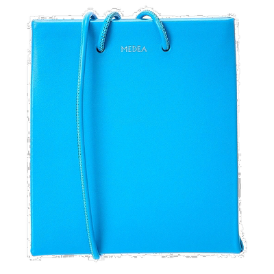 自营 Medea 皮革斜挎包 - 蓝色 手提包单肩包美国直发奥莱