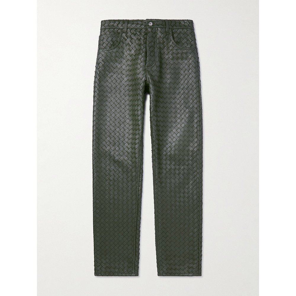 Bottega Veneta 葆蝶家 男士 编织皮革裤子 729820V2JG0