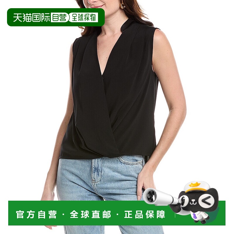 自营 rag & bone破布和骨头Meredith上衣-黑色 美国奥莱直发