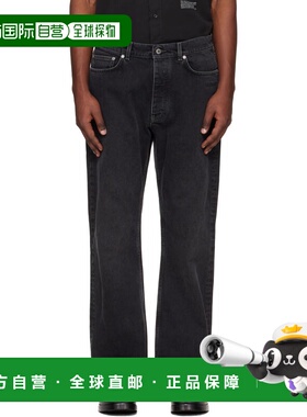 1h可退 香港直邮潮奢 off-white 男士 黑色 Script Logo 90s Skat