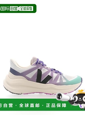 自营欧洲直邮VEJA CONDOR3系列女士黑灰色聚酯品牌logo跑步运动鞋