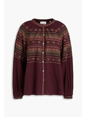 美国直邮ANTIK BATIK Luna刺绣棉质衬衫 女装时尚舒适易于搭配