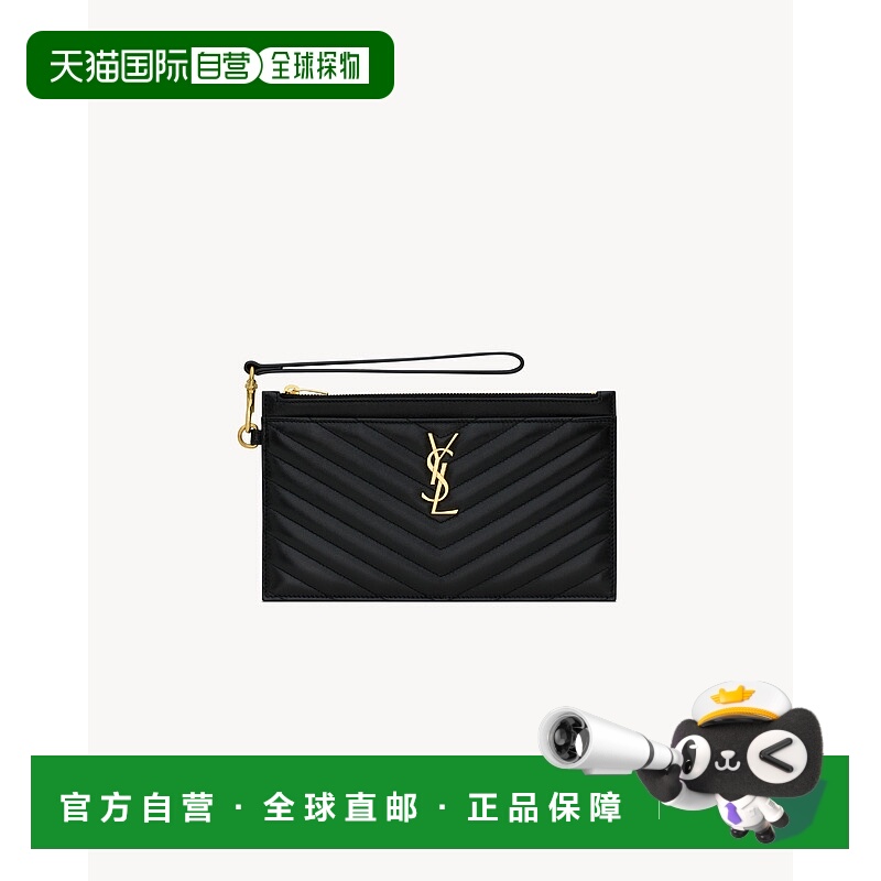 欧洲直邮YSL (2025) CASSANDRE 大号小羊皮手拿包拉链