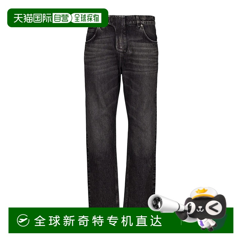 1h可退 香港直邮BALMAIN 男士牛仔裤 FH1MI083DF829AZ AW2025 黑