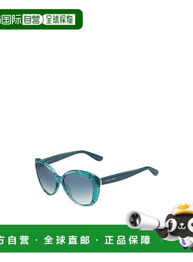 1h可退 香港直邮JIMMY CHOO 女士眼镜 TITASW12 AW2024 蓝色 徽标