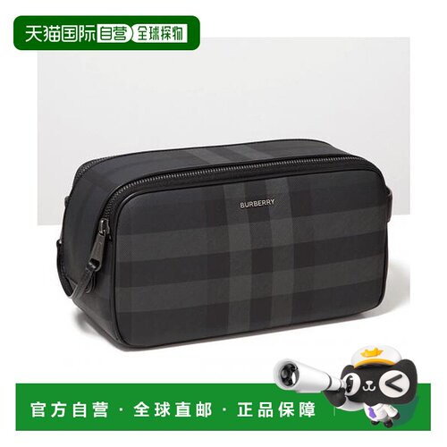 日本直邮 BURBERRY 双拉链洗漱包 8071854 手拿包收纳包洗漱包